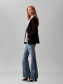 Buy 여성 릴렉스 부츠컷핏 미드블루 데님 in color GOLD DUST