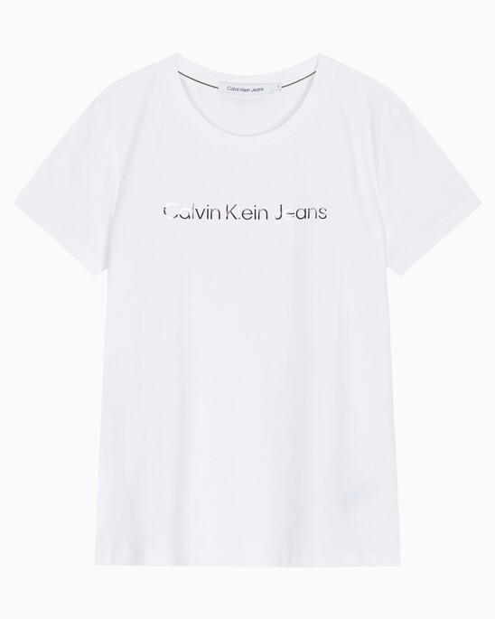 여성 인스티튜셔널 슬림핏 반팔 티셔츠 
