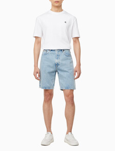 Buy 남성 릴렉스핏 90's 라이트블루 데님 쇼츠 in color CK LT INDIGO