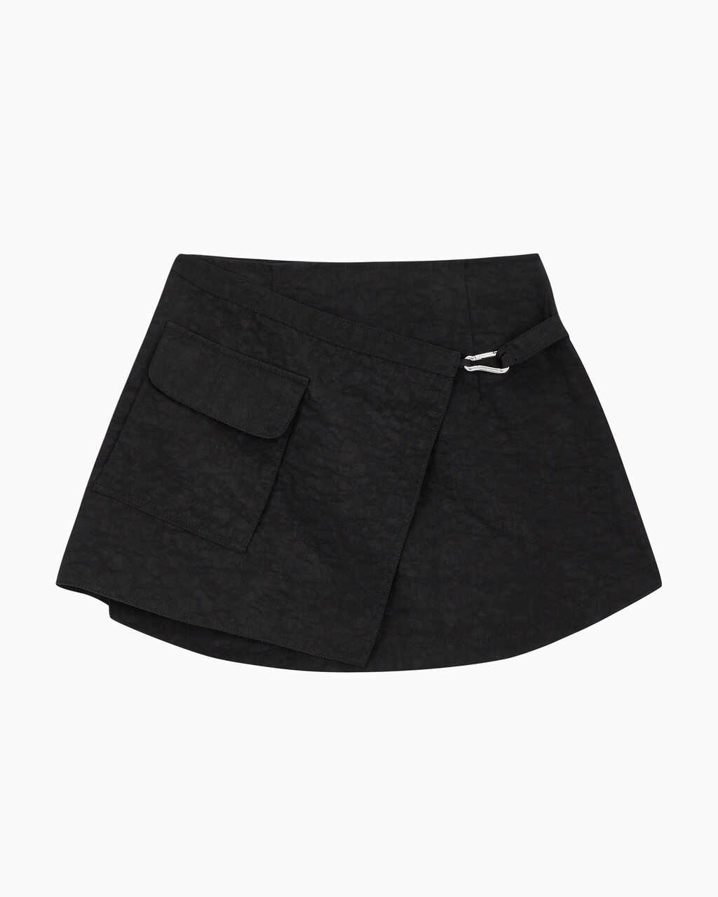 Buy 여성 새들 버클 미니스커트 in color CK BLACK