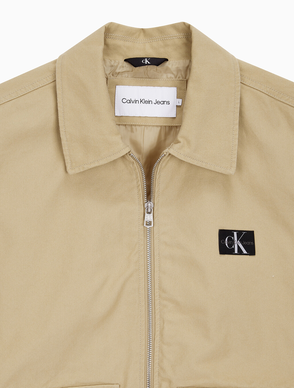 Buy 남성 박시핏 워크웨어 크롭 재킷 in color TRAVERTINE