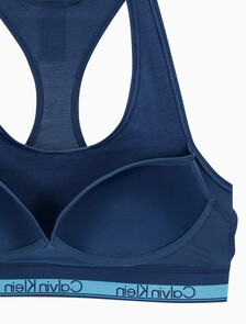 Buy 여성 아이콘 코튼 모달 AF 레이서백 브라렛 in color Dark Blue
