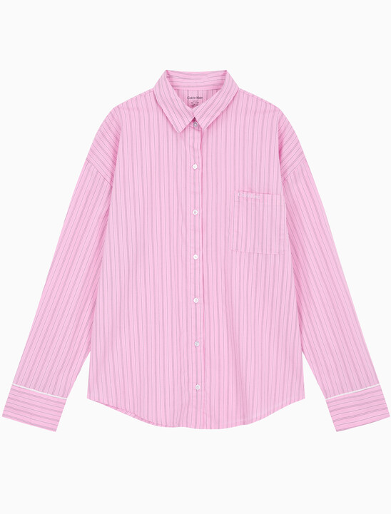 여성 코튼 포플린 롱슬리브 셔츠