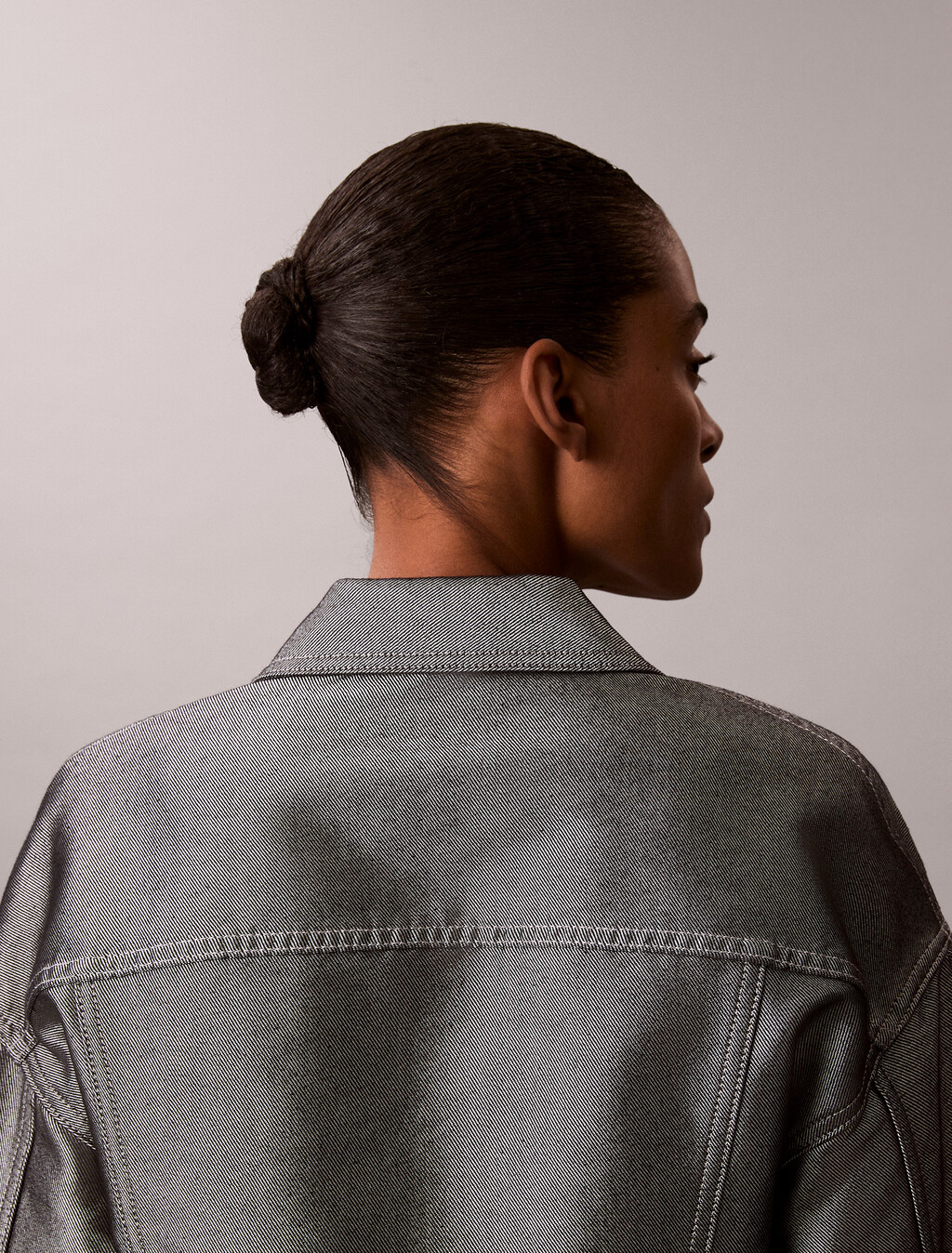 Buy 여성 데님 봄버 샤인 자켓 in color Denim Shine