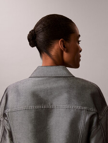 Buy 여성 데님 봄버 샤인 자켓 in color Denim Shine