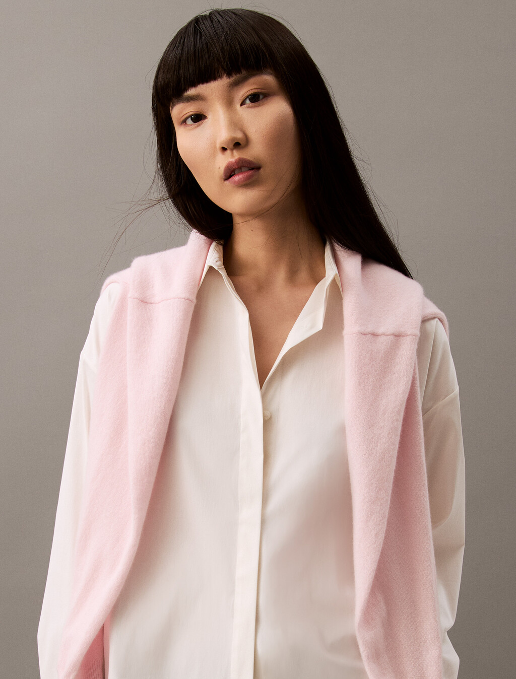 Buy 여성 롱슬리브 나일론 포플린 릴렉스 버튼다운 셔츠 in color BRILLIANT WHITE