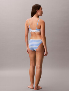 Buy 여성 모던로고 로우라이즈 비키니 in color Blue