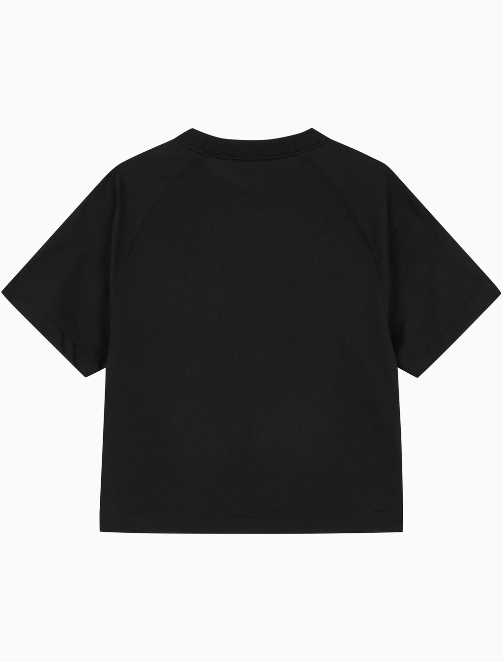 Buy 여성 크롭 반팔 티셔츠 in color BLACK