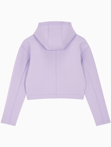 Buy 여성 릴렉스핏 크롭 후디 in color BRILLIANT WHITE