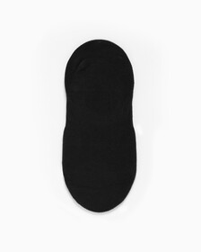 Buy 여성 콤드 코튼 모노그램 라이너 삭스 (화이트 1 PAIR) in color BLACK