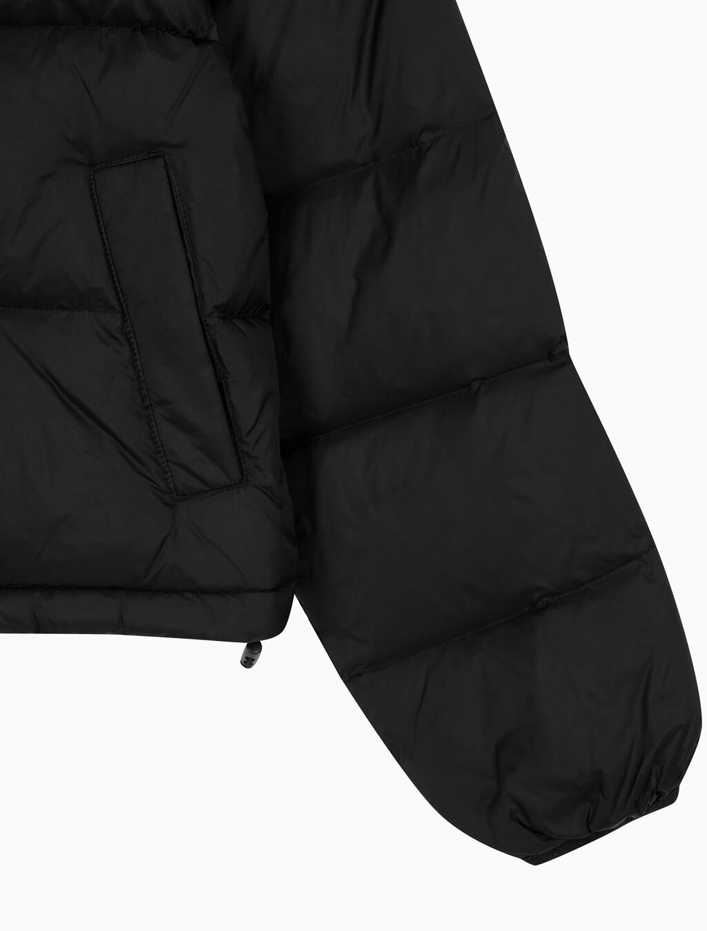 Buy 여성 셔닐 로고 푸퍼 다운 in color BLACK
