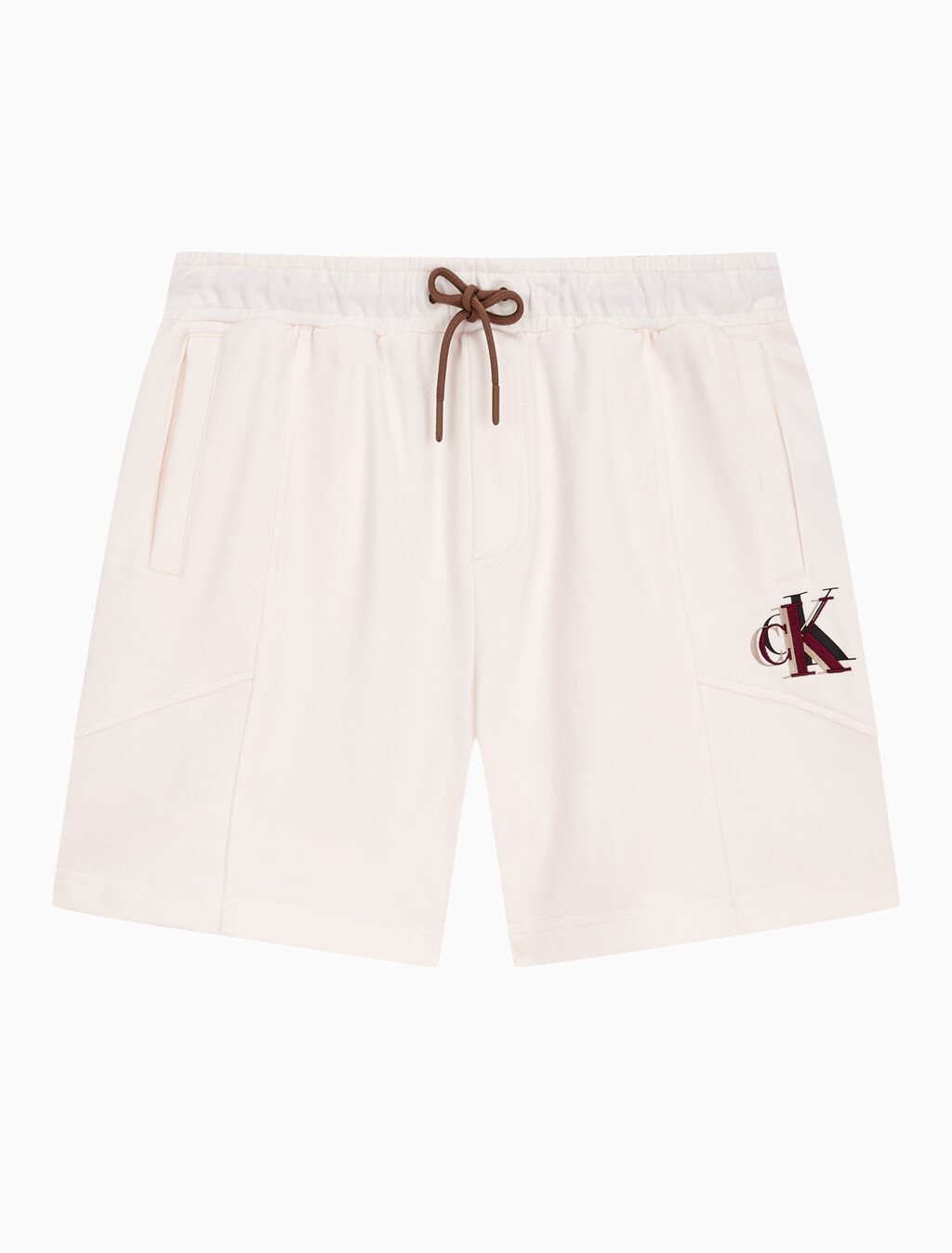 Buy 남성 시즈널 트리플 모노그램 스웨트 쇼츠 in color ANCIENT WHITE