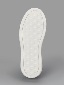 Buy CKJ 말모 플랫폼 스니커즈 in color WHITE