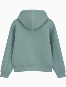 Buy 여성 크롭 오버사이즈 스웻셔츠 in color Mid Green