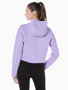 Buy 여성 릴렉스핏 크롭 후디 in color BRILLIANT WHITE