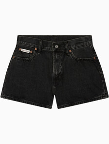 Buy 여성 시그니쳐 90's 3인치 데님 쇼츠 in color CK ESSENTIAL BLACK