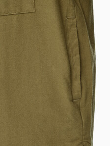 Buy 남성 릴렉스핏 플란넬 오버셔츠 in color OLIVE