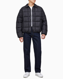 Buy 남성 프리미엄 라인 에센셜 패디드 오버셔츠 in color CK BLACK