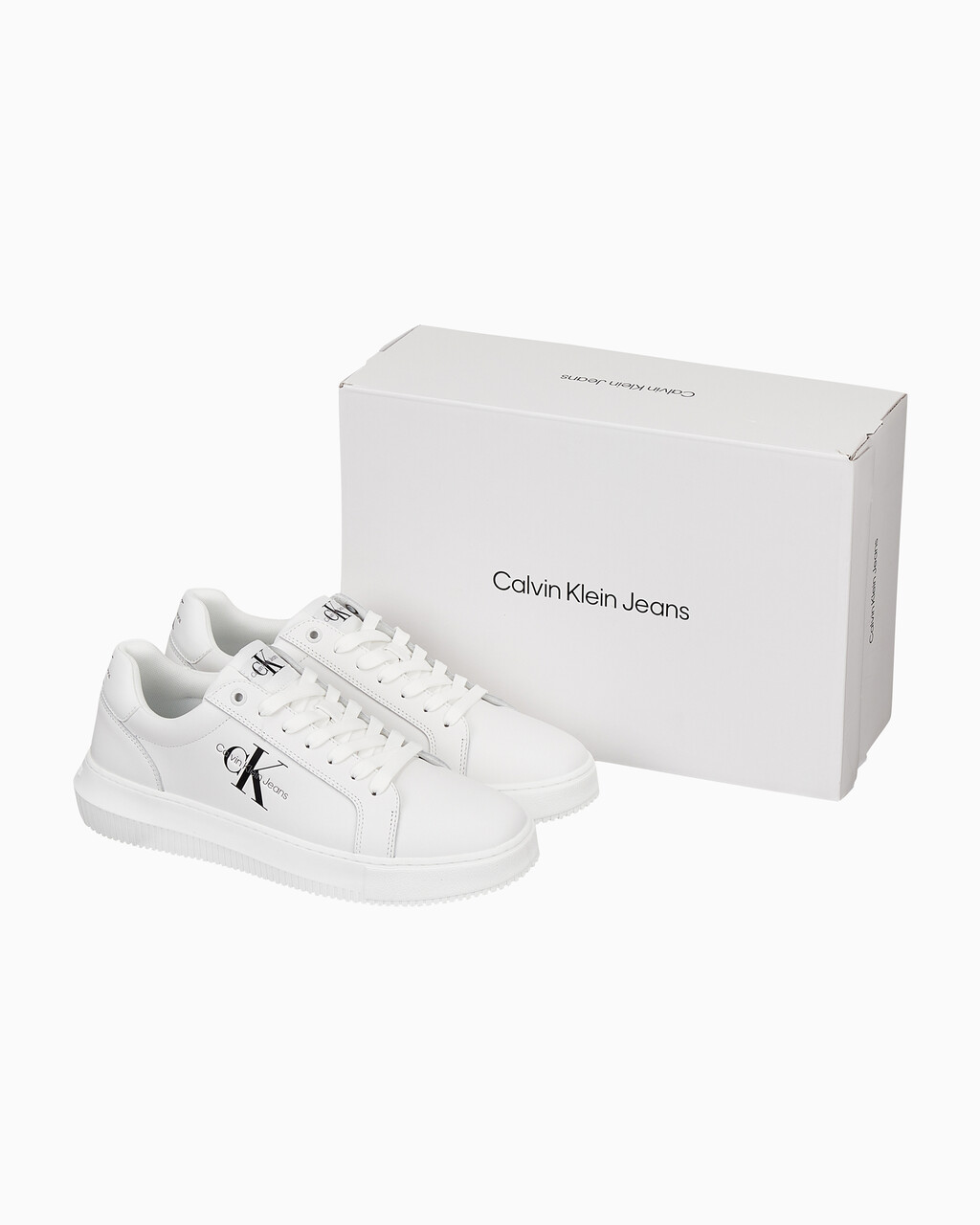 Buy 남성 말모 스니커즈 YM00681 in color WHITE/CORAL ORANGE