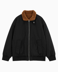 Buy 남성 리버서블 쉐르파 봄버 in color CK BLACK