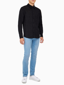 Buy 남성 레귤러핏 코듀로이 셔츠 in color CK BLACK