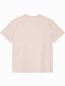 Buy 여성 레귤러핏 스몰 모노그램 로고 반팔 티셔츠  in color PINK