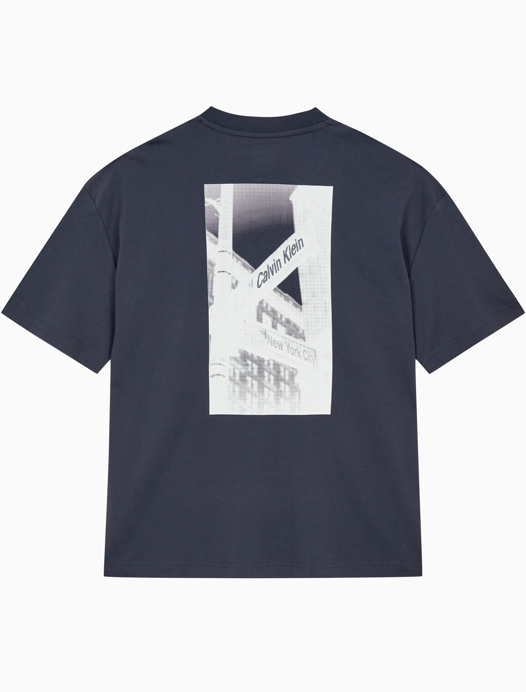 Buy 남성 NYCK 그래픽 반팔 티셔츠 in color NAVY