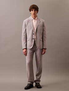 Buy 남성 클래식 린넨 블레이저 자켓 in color FORMAL GRAY