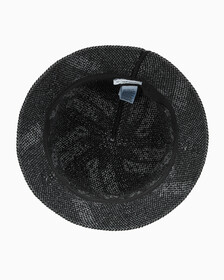 Buy 남녀공용 AOP로고 버킷햇 in color BLACK