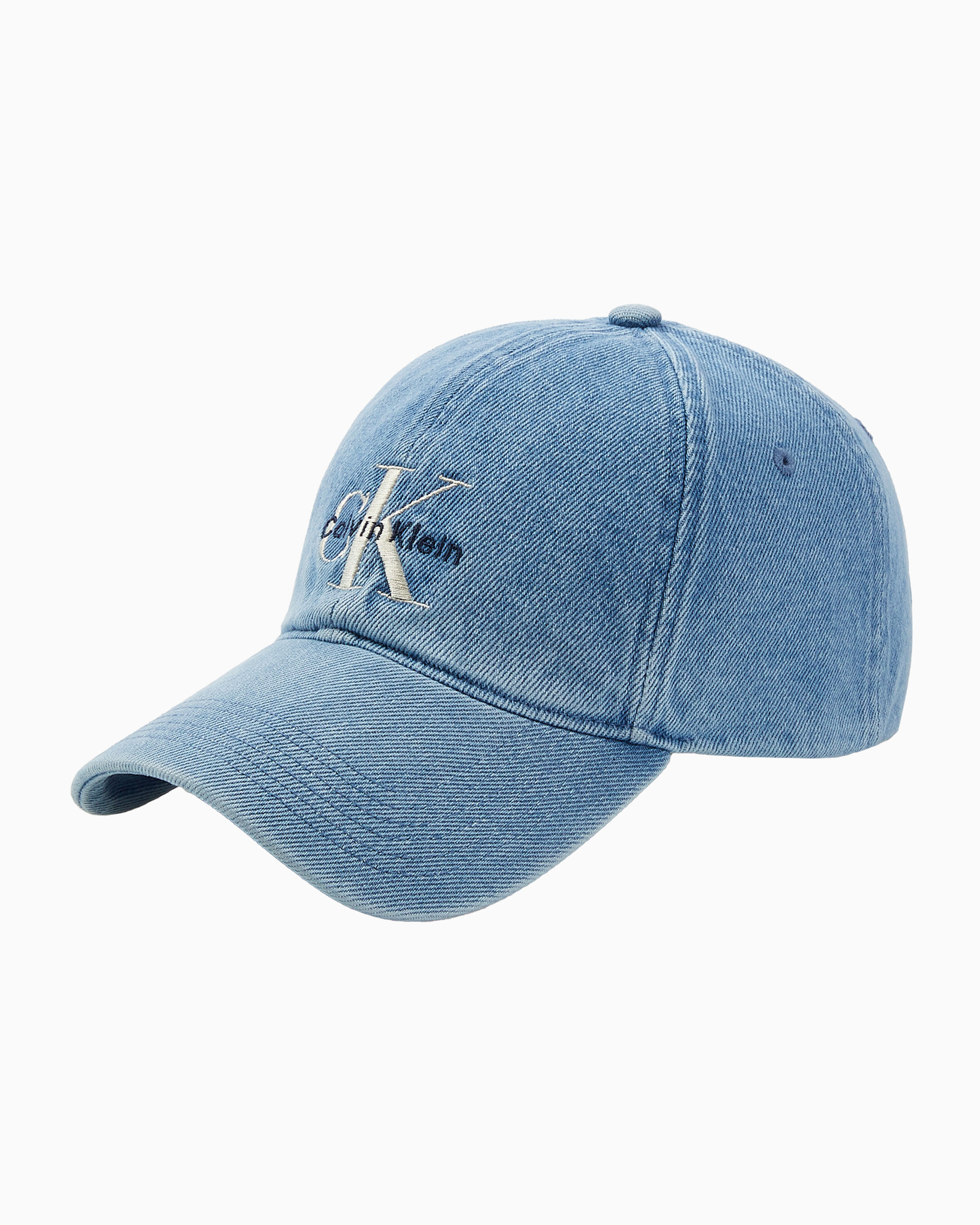 キャップ   Unisex CKJ Monogram Denim Baseball Cap 4G5007G Denim Embroidered Monogram Logo Cap | Calvin Klein