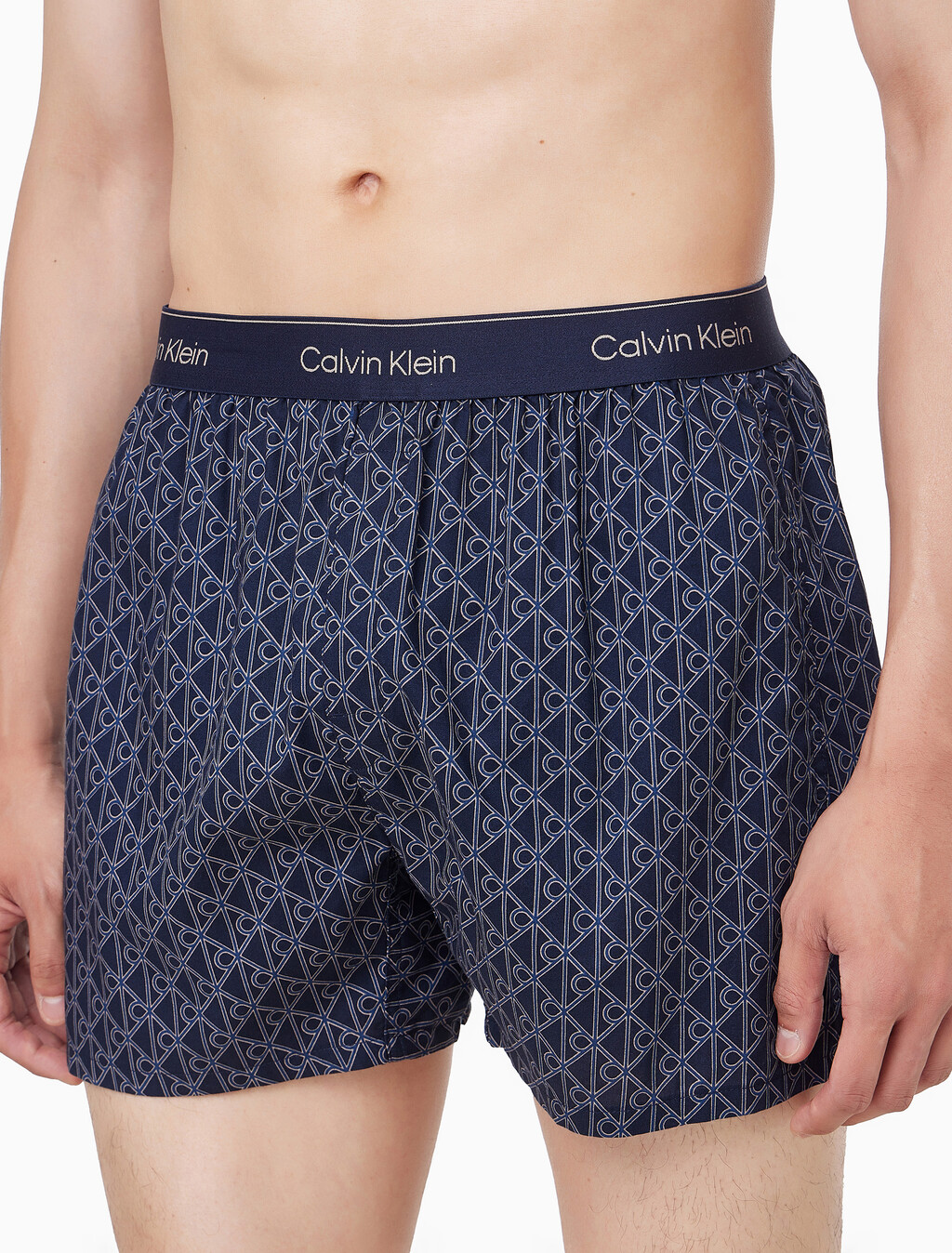 Buy 남성 코튼 포플린 박서 in color Navy