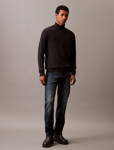 Buy 남성 롱슬리브 엑스트라 파인 메리노 울 터틀넥 in color CHARCOAL HEATHER