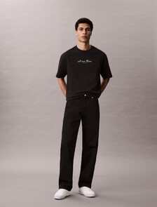 Buy CK 트래블라인 그래픽 티 in color BLACK