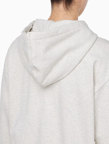 Buy 여성 모노그램 프렌치 태리 풀집업 후디 in color VANILLA HEATHER