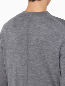 Buy 남성 메리노 울 스웨터 가디건 in color MEDIUM GREY HEATHER