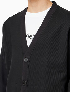 Buy 남성 프리미엄 리버서블 기모 가디건 in color CK BLACK