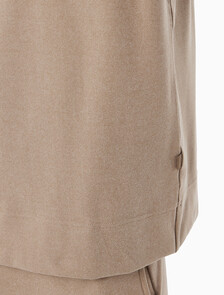 Buy 남성 플러쉬 롱 슬리브 탑 in color BROWN