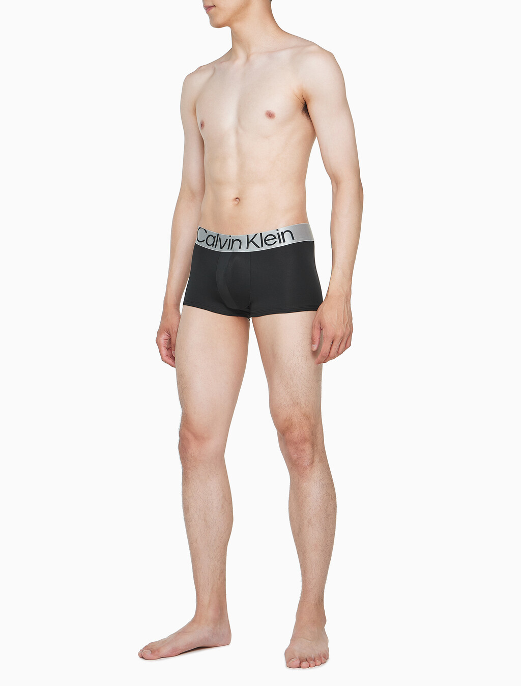 Buy 남성 CK 리컨시더드 스틸 마이크로 로우라이즈 드로즈 3PK in color BLACK