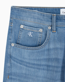 Buy 남성 모던 테이퍼 라이트블루 데님 in color 028A CHALKY BLU