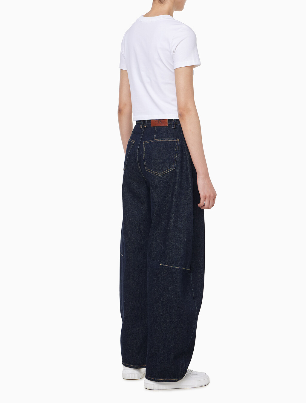 Buy 여성 홀스슈핏 린스 워시 데님 in color TENCEL RINSE BLUE