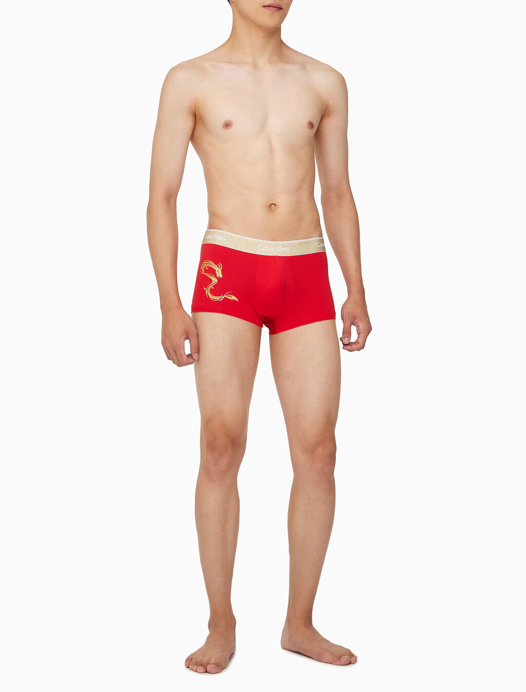 Buy 남성 CNY 드래곤 로우라이즈 드로즈 in color ROUGE