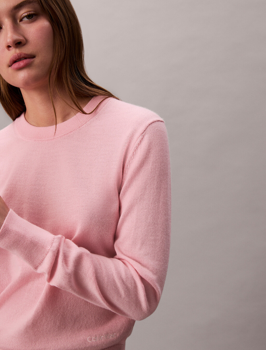 Buy 여성 L/S 엑스트라 파인 메리노 울 스웨터 in color TENDER TOUCH