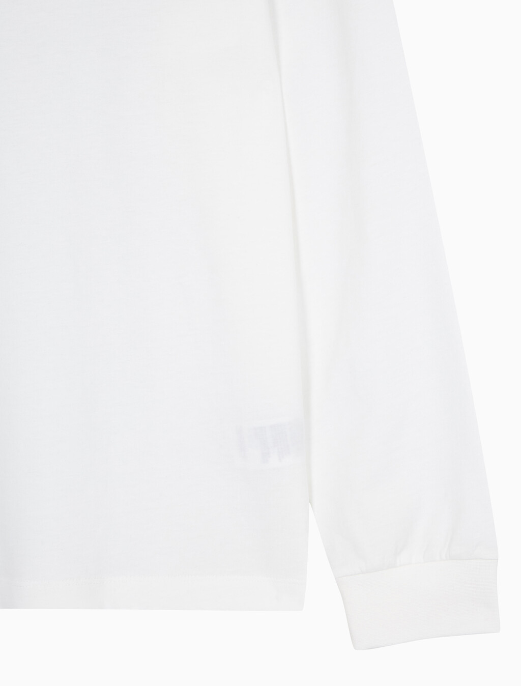 Buy 남성 이지핏 아카이브 로고 긴팔 티셔츠 in color BRIGHT WHITE