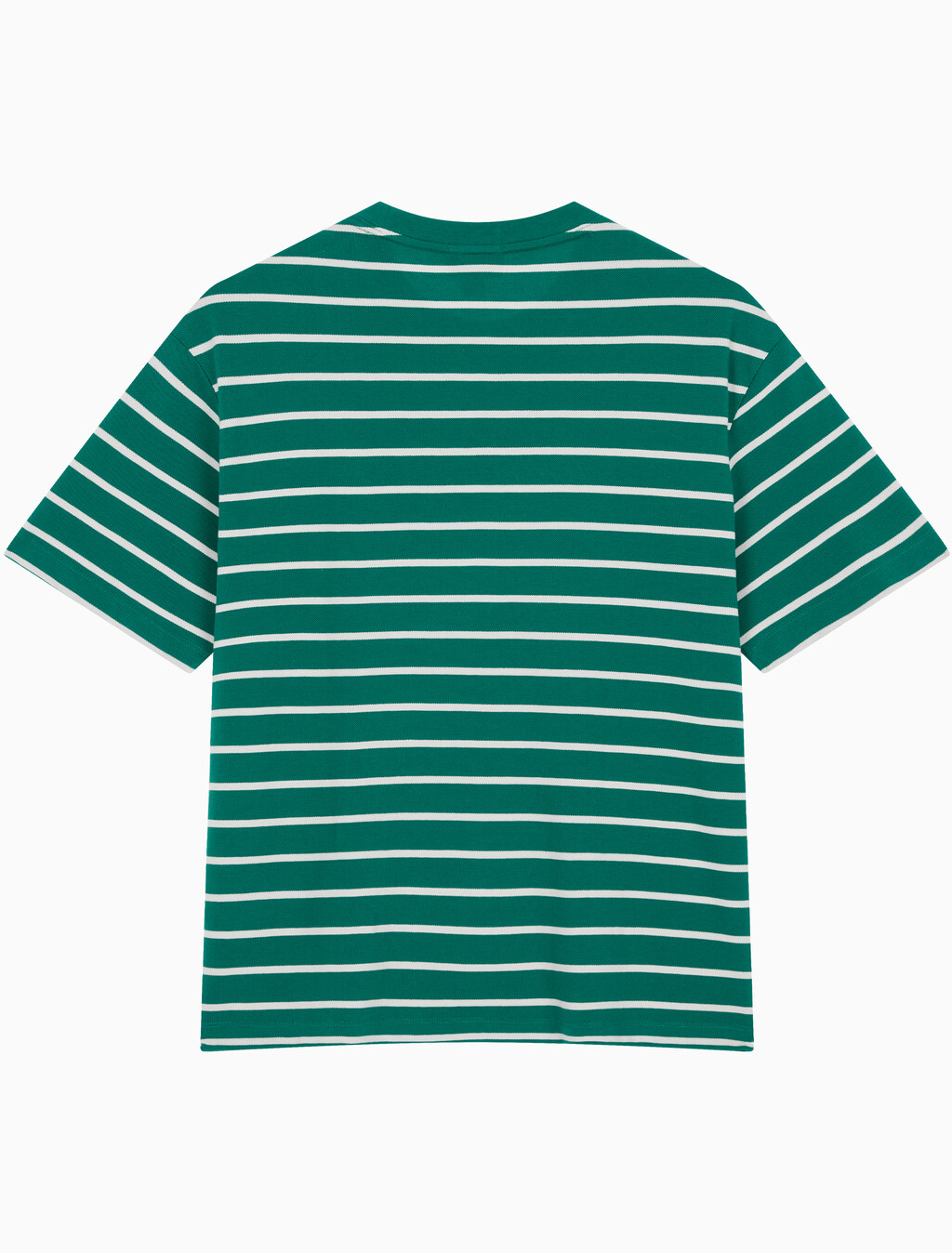 Buy 스트라이프 피케 캘빈 NYC 티 in color Green