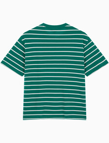 Buy 스트라이프 피케 캘빈 NYC 티 in color Green