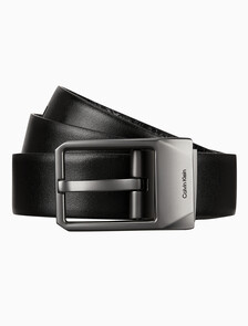 Buy 남성 CKJ 페이스티드 양면 벨트 35mm in color BLACK/BLACK AOP