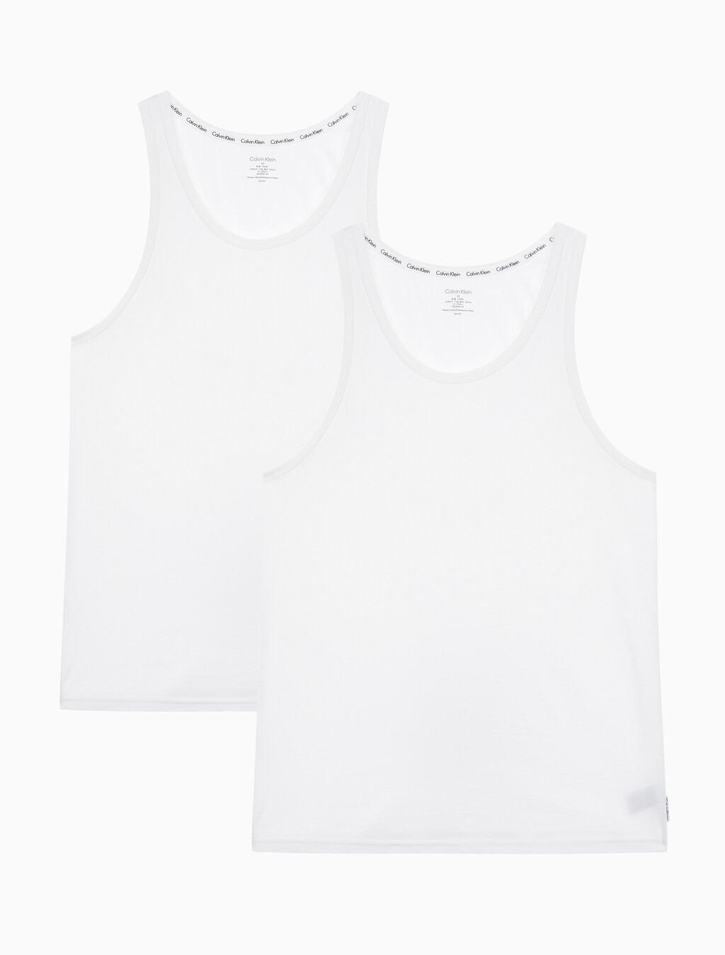 Buy 남성 모던 코튼 3PK 탱크 in color WHITE