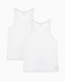 Buy 남성 모던 코튼 3PK 탱크 in color WHITE