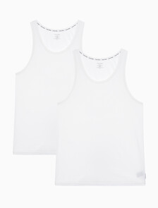 Buy 남성 모던 코튼 3PK 탱크 in color WHITE