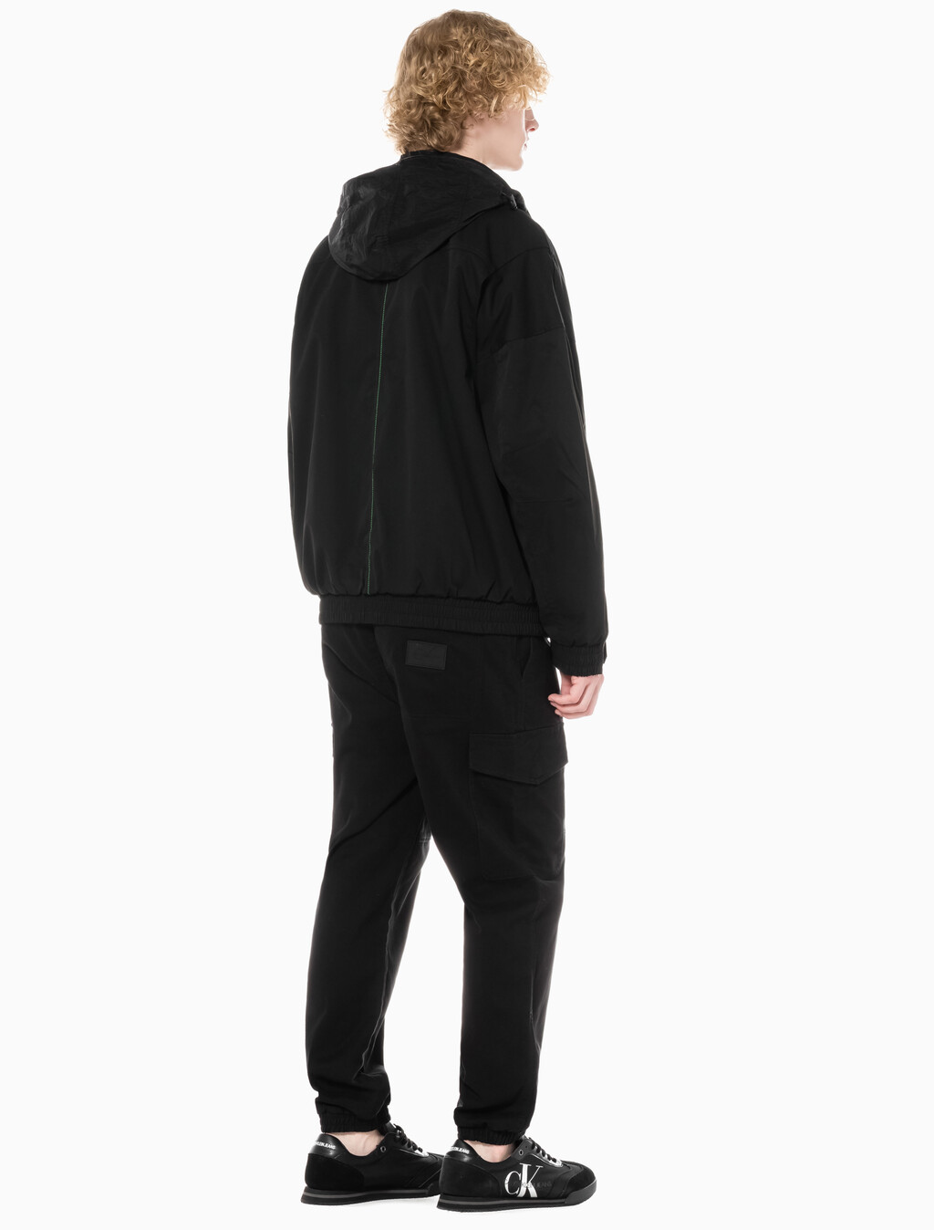 Buy 남성 워시드 카고 팬츠 in color CK BLACK